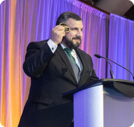 Tim DeStasio receives the 2025 HVAC Tactical Awards Mentor of the Year