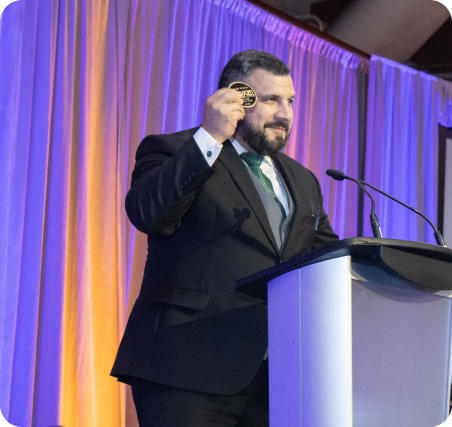 Tim DeStasio receives the 2025 HVAC Tactical Awards Mentor of the Year